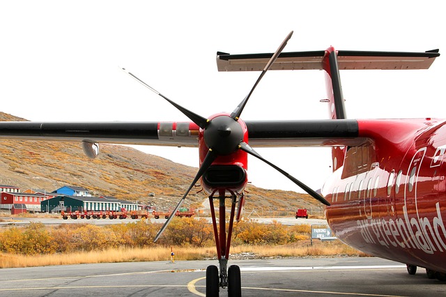 En flyvemaskine på Grønland